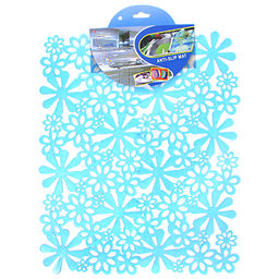 Коврик в раковину 26х32см "Цветы" ПВХ, цвета микс (Китай)