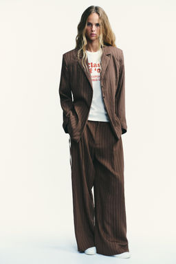 DOUBLE PLEAT TROUSERS WITH FLAPS