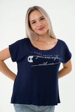 Футболка женская из вискозы Лирика синий You are safe - Амадэль фото 6