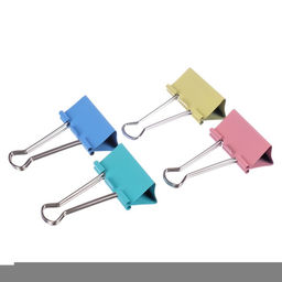 Набор зажимов для бумаг deVENTE, 51 мм, 12 шт., металлические, МИКС × 4 цвета, картонная коробка