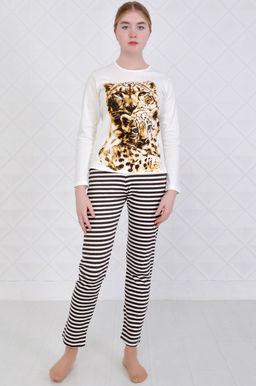 Арт. 4534 Пижама с брюками 42-52 (6 шт) Цвет:ассорти