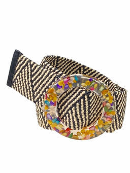 Ремень женский из натуральной кожи, цвет черный - Greta фото 5