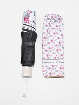 Зонт механический The flower, эпонж, 4 сложения, 8 спиц, R=48/56 см, d=96 см, МИКС