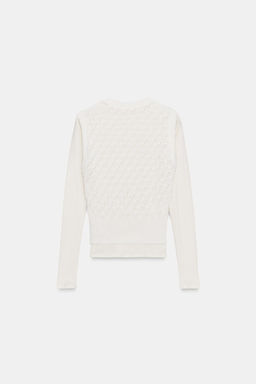 JUMPER WITH WAISTCOAT DETAIL - Zara фото 6