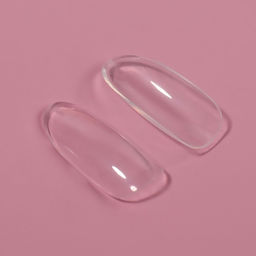 Типсы для наращивания ногтей, 500 шт., форма овал, 10 размеров, прозрачные