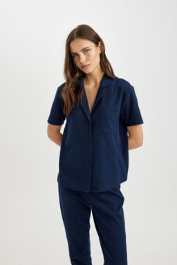 Fall in Love K?sa Kollu Pijama Ustu
