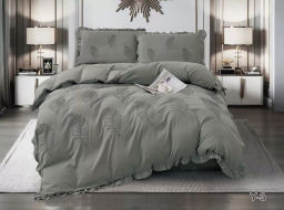 КПБ EFOR COTTONI с вышивкой "листок" (Y-3), евро