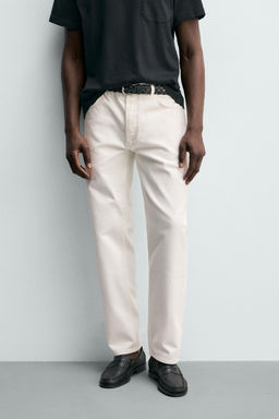JEANS STRAIGHT FIT / Blanco - Zara фото 2