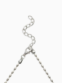 Колье «Морское дно», L=40 см, белое в серебре