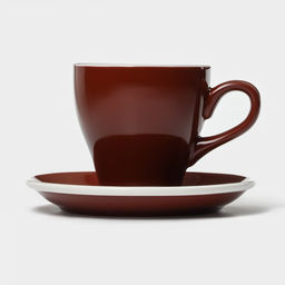 Кофейная пара фарфоровая Magistro Coffee time, 2 предмета: чашка 280 мл, блюдце d=15,5 см, цвет коричневый  фото 2