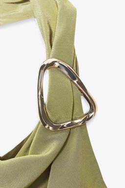 HALTER TOP WITH KNOT AND HARDWARE DETAIL - Zara фото 8