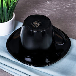 Чайная пара 2 предмета ПАРА квадратный черный BFB220C-12 (BLACK) /уп 8/ - ГалеонТрейд фото 3