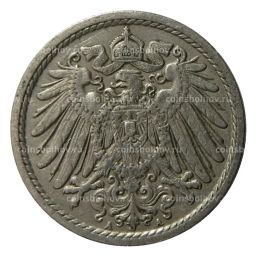 Монета 5 пфеннигов 1912 года A Германия