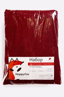 Набор для ванны из 3х махровых полотенец Happy Fox Home  фото 35