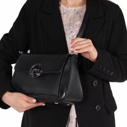 Сумка 1613Y black Polina&Eiterou