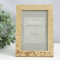 Фоторамка для фото 10×15 см Stella, пластик, золото