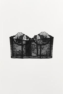 VELVET LACE UNDERWIRED CORSET - Zara фото 4