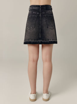 CONTE CON-687 Юбка джинсовая женская washed black