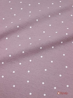 Теплый хлопок Россыпь белого гороха (4мм) на св.серо-лиловой дымке-2, ш.1.5м, хл-100%, 160гр/м.кв