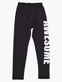 Лосины спортивные черные с принтом UD 6603 черный - Mini maxi фото 2