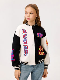 ACOOLA / Куртка детская для девочек Tahat черно-белый