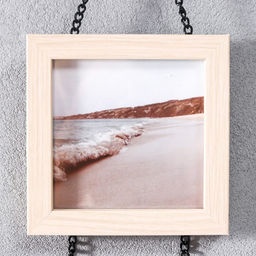 Фоторамка для фото 10?10 см LOVE, подвесная на цепочке, МДФ