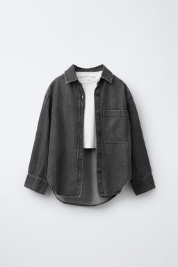 DENIM SHIRT AND RIB T-SHIRT PACK