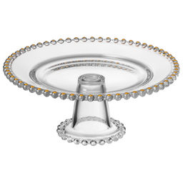 БЛЮДО СЕРВИРОВОЧНОЕ GOLDEN CHARM НА НОЖКЕ, 20*8 СМ