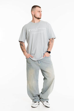 Футболка М125038Па серый - Елена фото 7