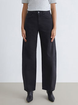 Barrel Fit Kad?n Jean Pantolon