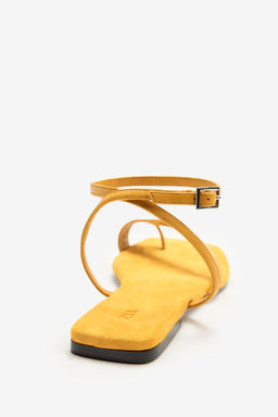 LIMITED EDITION FLAT SPLIT SUEDE SANDALS - Zara фото 6