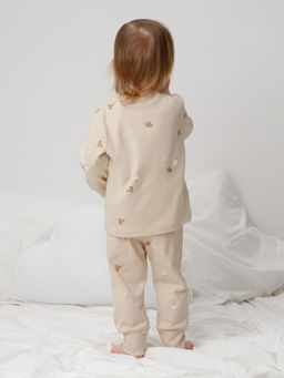 К 1552/серо-бежевый,милые животные пижама д/дет яс