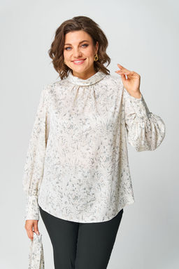 Блуза Svetlana Style 1734 молочный+принт