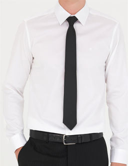 Beyaz Slim Fit Uzun Kollu Basic G_mlek - Pierre cardin фото 6