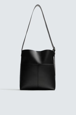 TOPSTITCHED TOTE BAG - Zara фото 11