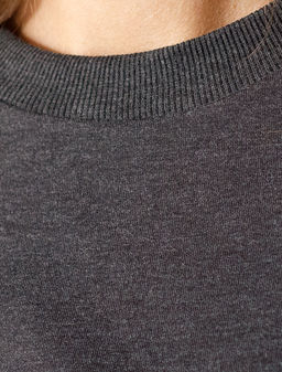 Джемпер из облегченного футера с эластаном - Vilatte фото 7