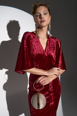 Платье Нимфа (Бордовый) - Эльза фото 14