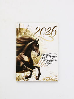 Цена за 2 шт. Календарь 2026 отрывной на магните «Богатого года» 9.5×13 см