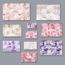 Набор коробок 10 в 1, упаковка подарочная, Цветы, 12?7?4 - 32.5?20?12.5 см