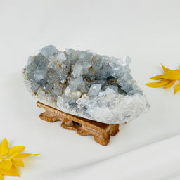 Друза Целестина на подставке - Радуга самоцветов фото 3