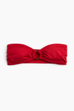 Top de bikini bandeau con relleno