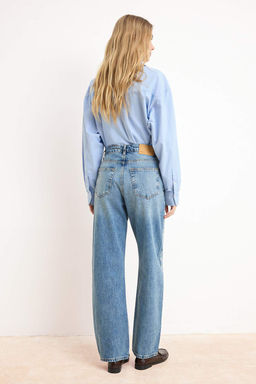 Mavi Yuksek Bel 100% Pamuk Baggy Jeans TWOSS26JE00141 - Trendyolmilla фото 6