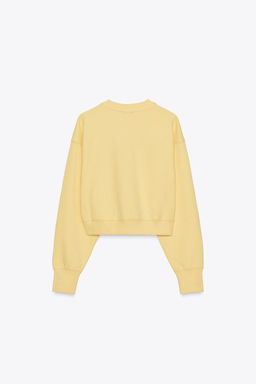 EMBROIDERED SLOGAN PLUSH SWEATSHIRT - Zara фото 10