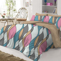 Наволочка 50х70см "Арт Деко", с клапаном-запахом, поплин "Премиум Пакистан" 125г/м2, хлопок 100%, упаковка ПП 22х30см, "Домашняя мода" (Россия)