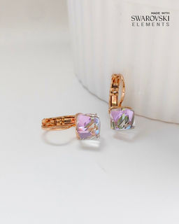 Серьги с кристаллами Swarovski