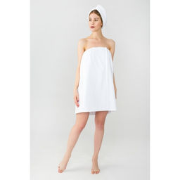 Набор для сауны Этель парео (68х150 см) и чалма, цвет белый