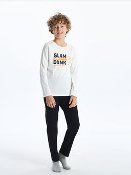 Bisiklet Yaka Erkek ?ocuk Pijama Tak?m?