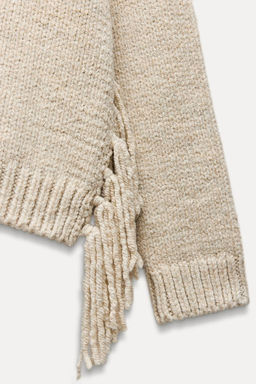 FRINGED KNIT SWEATER - Zara фото 9