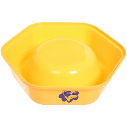 Цена за 4 шт. Миска пластиковая "МУРОЧКИН", цвет лимонный, 19,56см /450мл