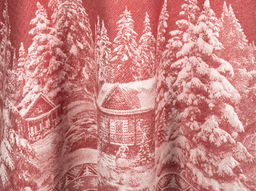 07с24- ЯК Скатерть D-178 "Рождество" цв. красный